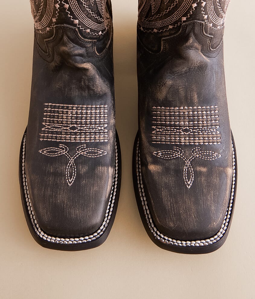 Distressed Leather Cowboy Boot