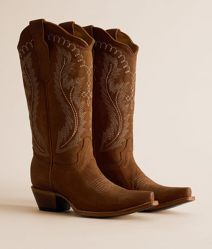 Embroidery Triad Leather Western Boot