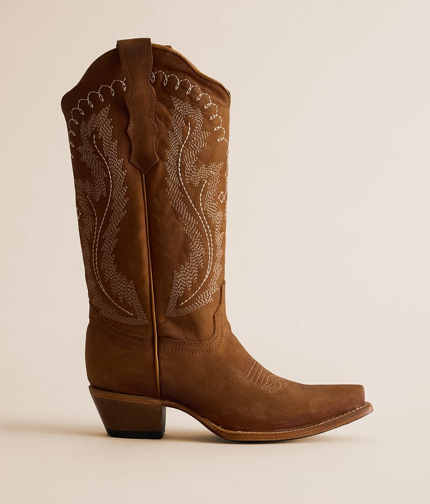 Embroidery Triad Leather Western Boot
