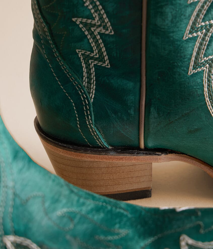 Zigzag Leather Western Boot - thumbnail 5