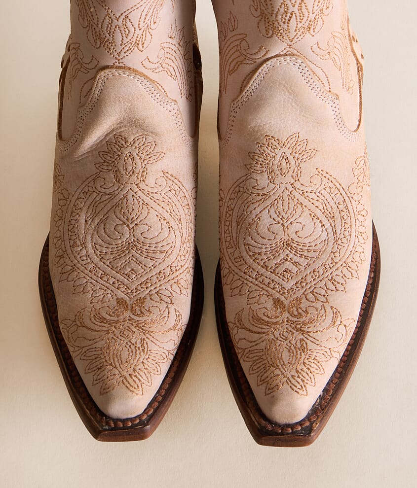 Paisley Western Leather Ankle Boot