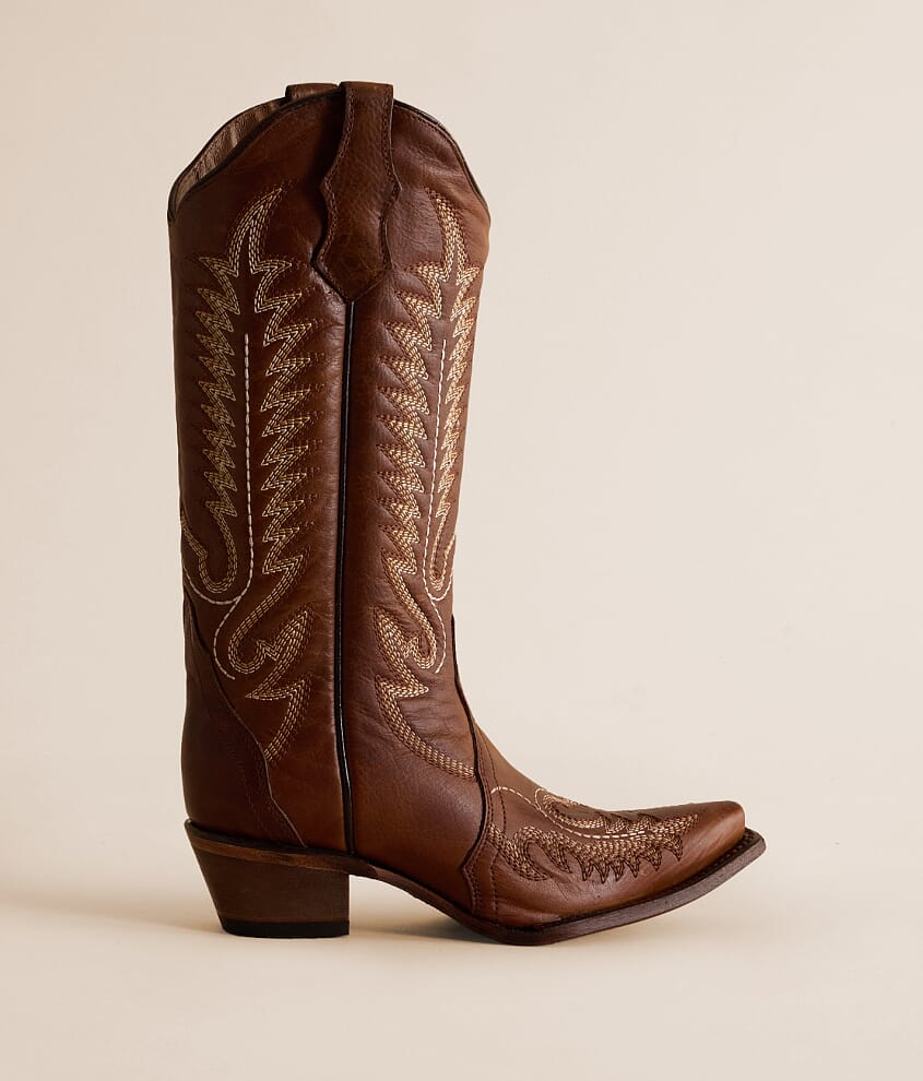 Patterns Leather Western Boot