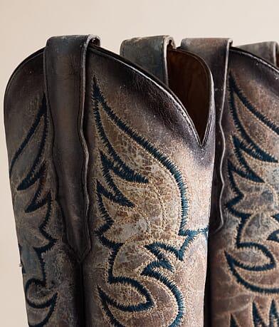 Crackled Leather Western Boot thumbnail 6
