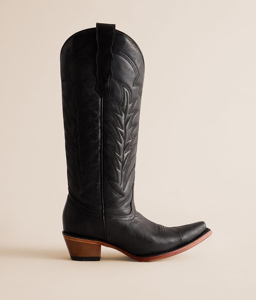 Embroidered Leather Western Boot