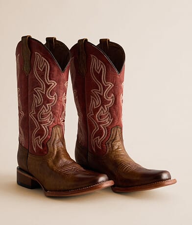 Embroidered Leather Western Boot thumbnail 2