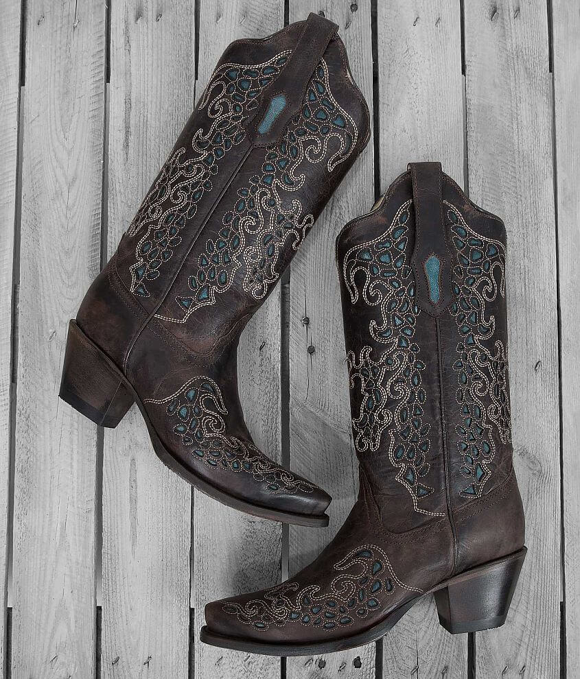 Corral Embroidered Leather Western Boot front view