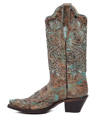 Corral Glitter Cowboy Boot misc detail 1 view
