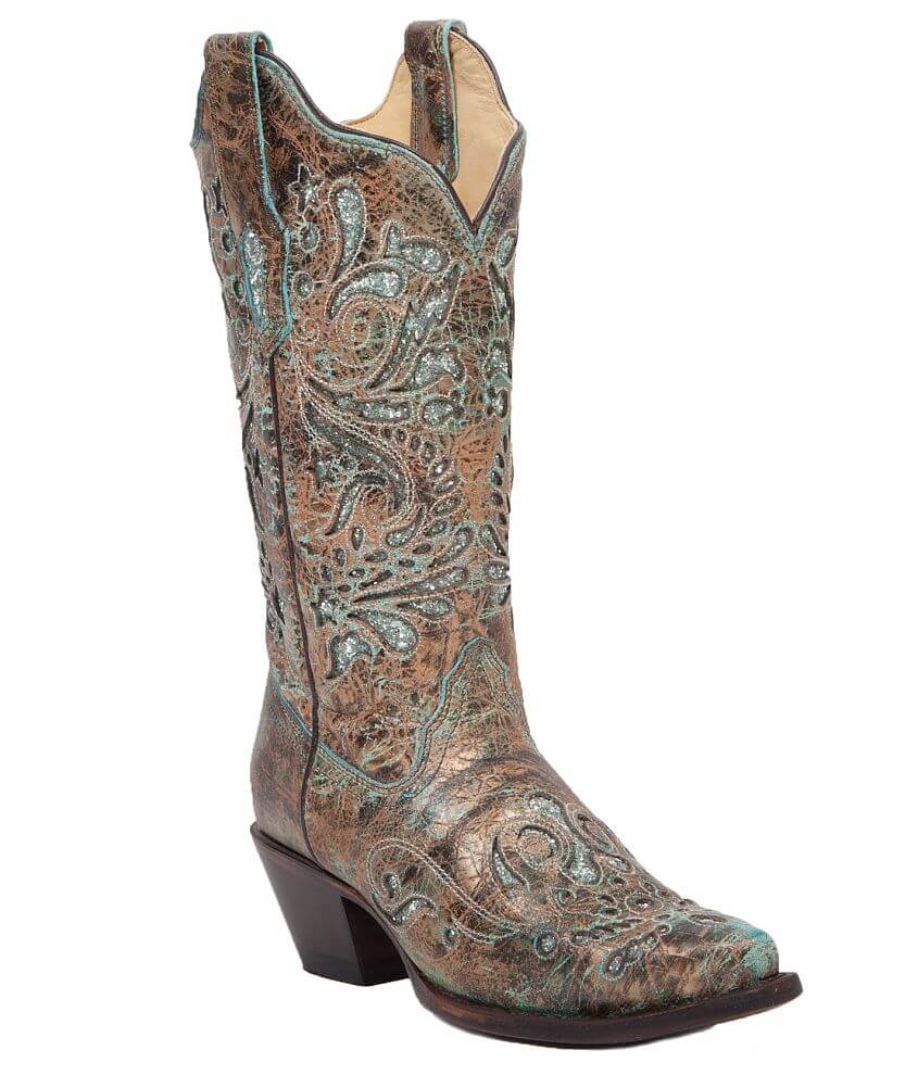 Corral Glitter Cowboy Boot front view