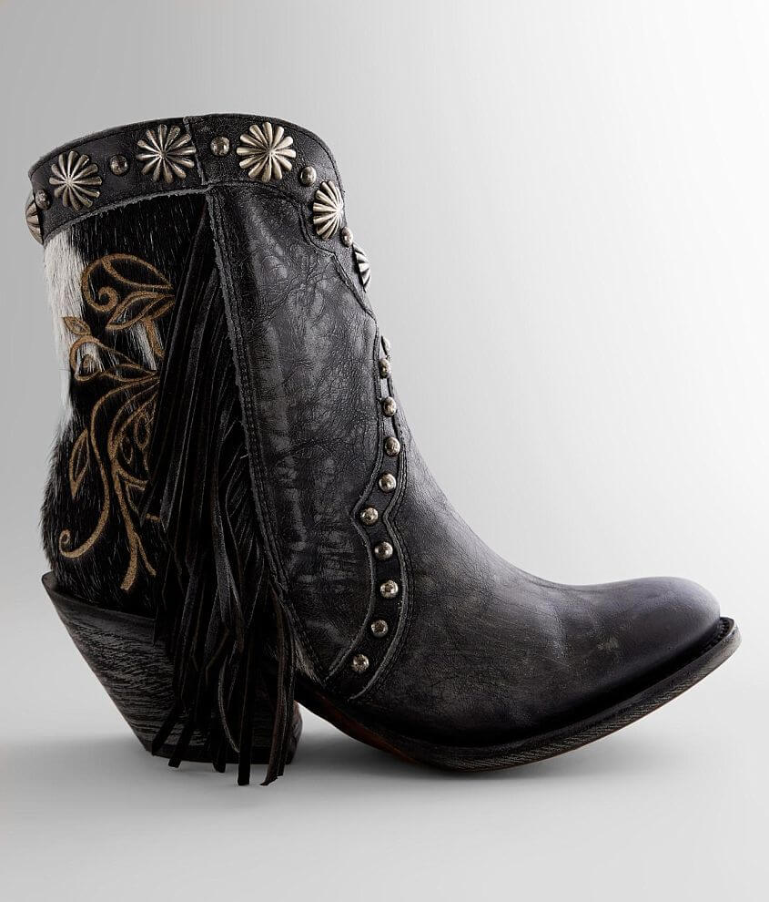 Corral Fringe Studded Leather Western Ankle Boot Women S Shoes