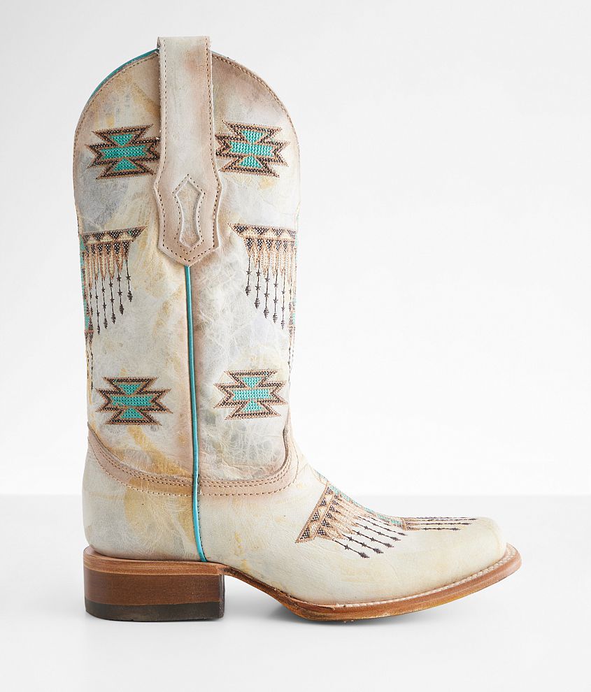 Corral Southwestern Embroidered Western Leather Boot front view