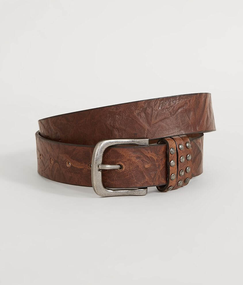 Circle G Textured Leather Belt front view