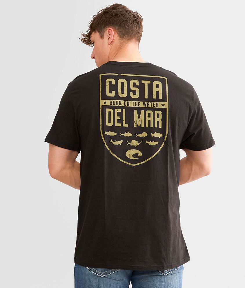 Costa® Species Shield T-Shirt - Men's T-Shirts in Black
