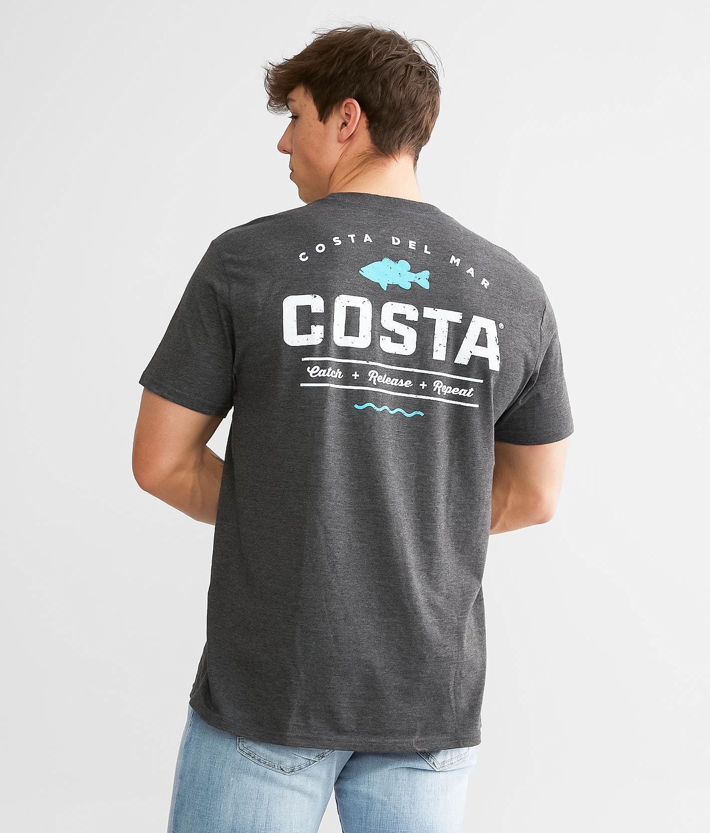 Hook 'Em Costa T-Shirt Navy / M