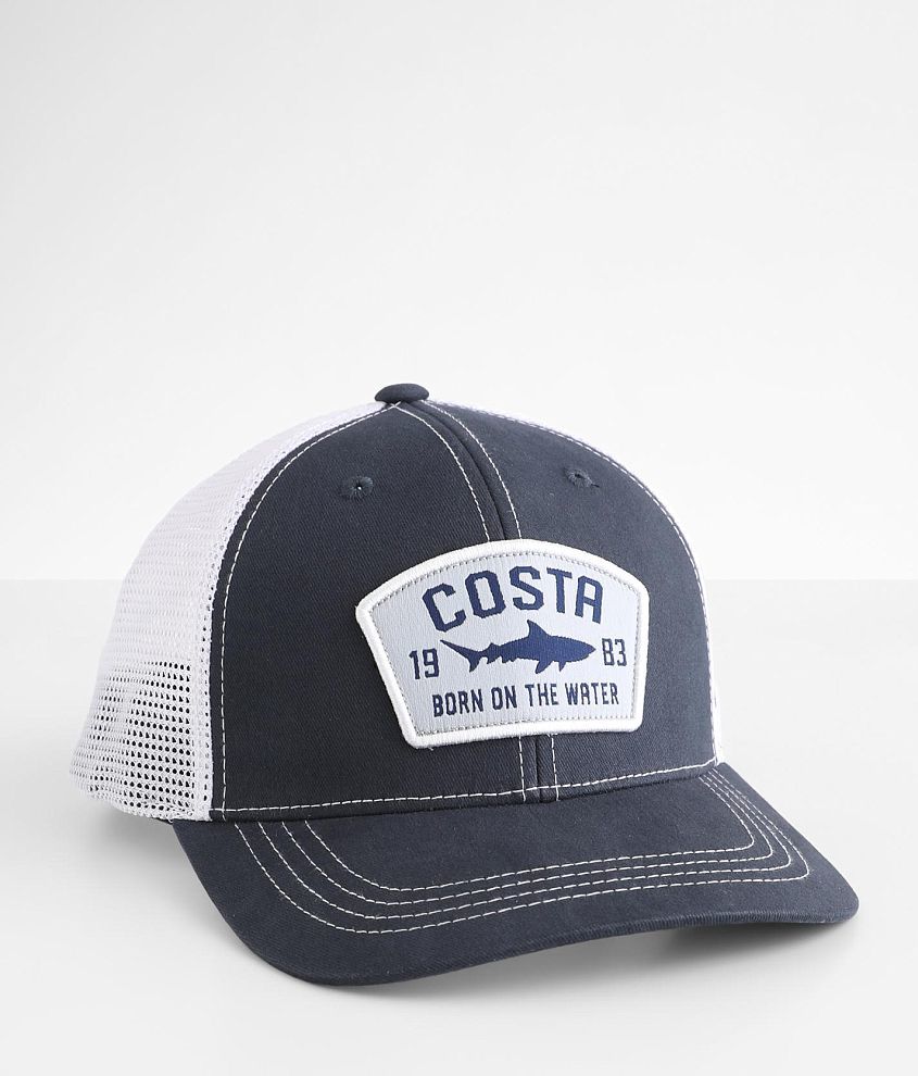 Costa® Chatham Shark Trucker Hat - Men's Hats in Navy | Buckle