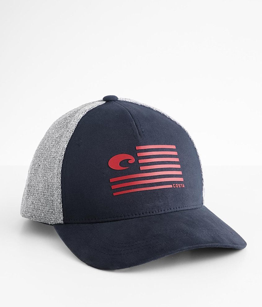 Costa® Twill Trucker Hat - Men's Hats in Navy Heather