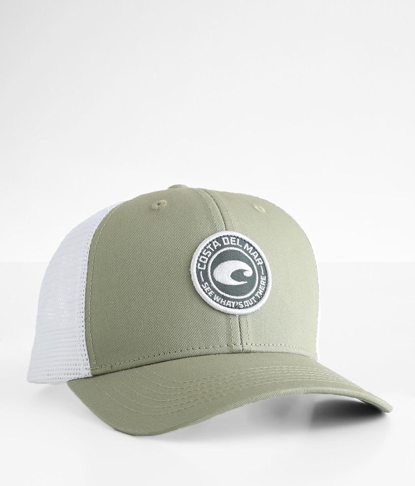 Costa® Medallion Trucker Hat - Men's Hats in Moss