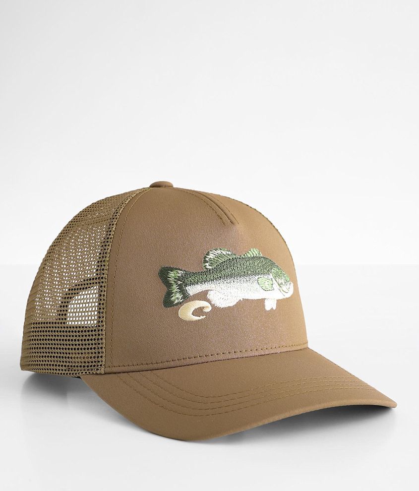 Costa, Accessories, Nwt New Mens Costa Snap Back Hat Stealth Trout Khaki  Fishing Hat One Size