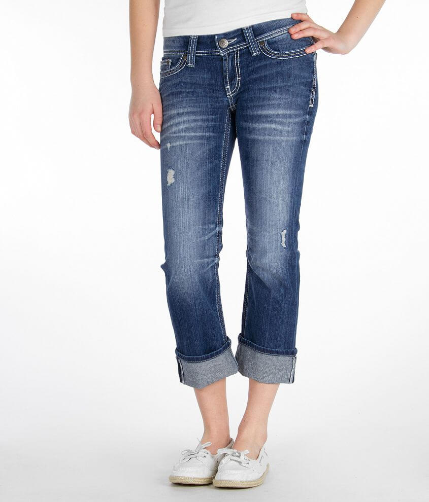 Buckle hot sale cropped jeans