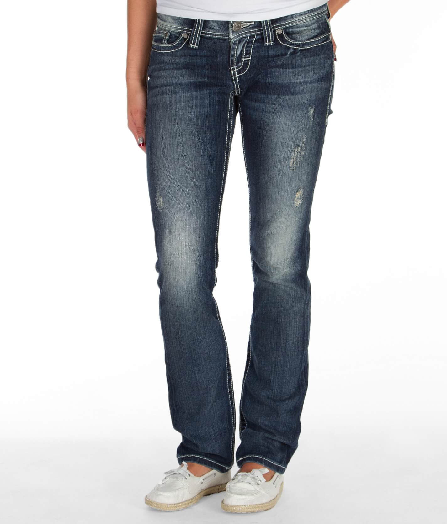 buckle low rise jeans