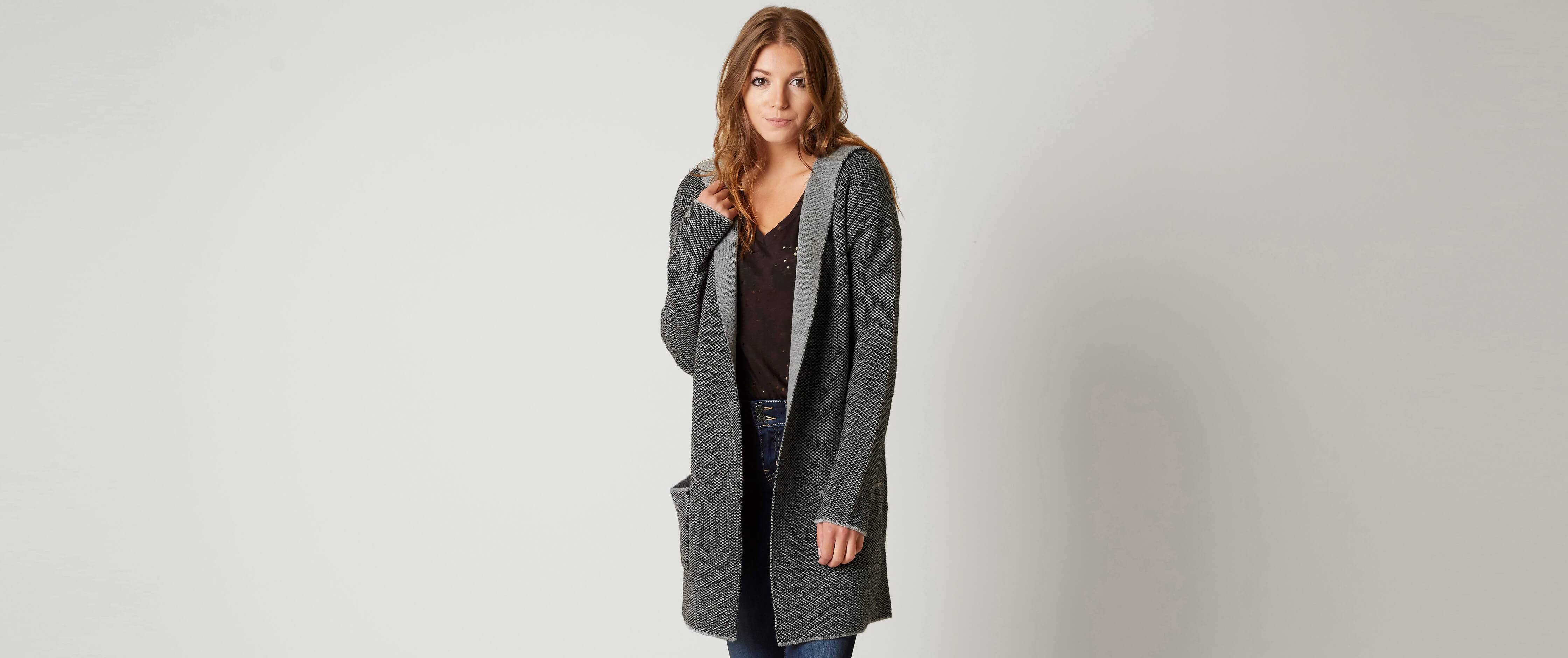 black marled cardigan