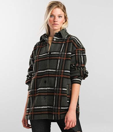 BKE Plaid Flannel Jacket FULL_RIGHT_SIDE