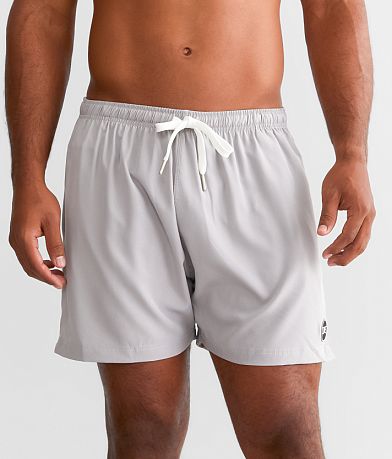  COVE Solid Stretch Swim Trunks front view