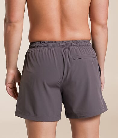Cove Solid Stretch Swim Trunks BACK