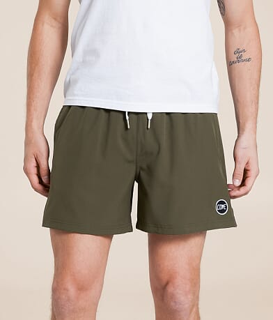 Cove Olive Performance Stretch Short front view