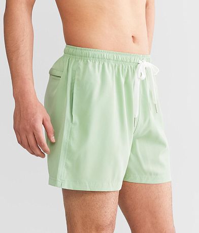 COVE Seafoam Hybrid Stretch Swim Trunks FULL_LEFT_SIDE