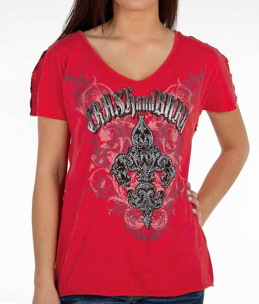 Crash & Burn Fleur de Lis T-Shirt front view