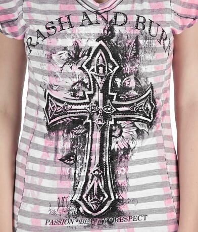 Crash & Burn Celtic Cross T-Shirt misc detail 2 view
