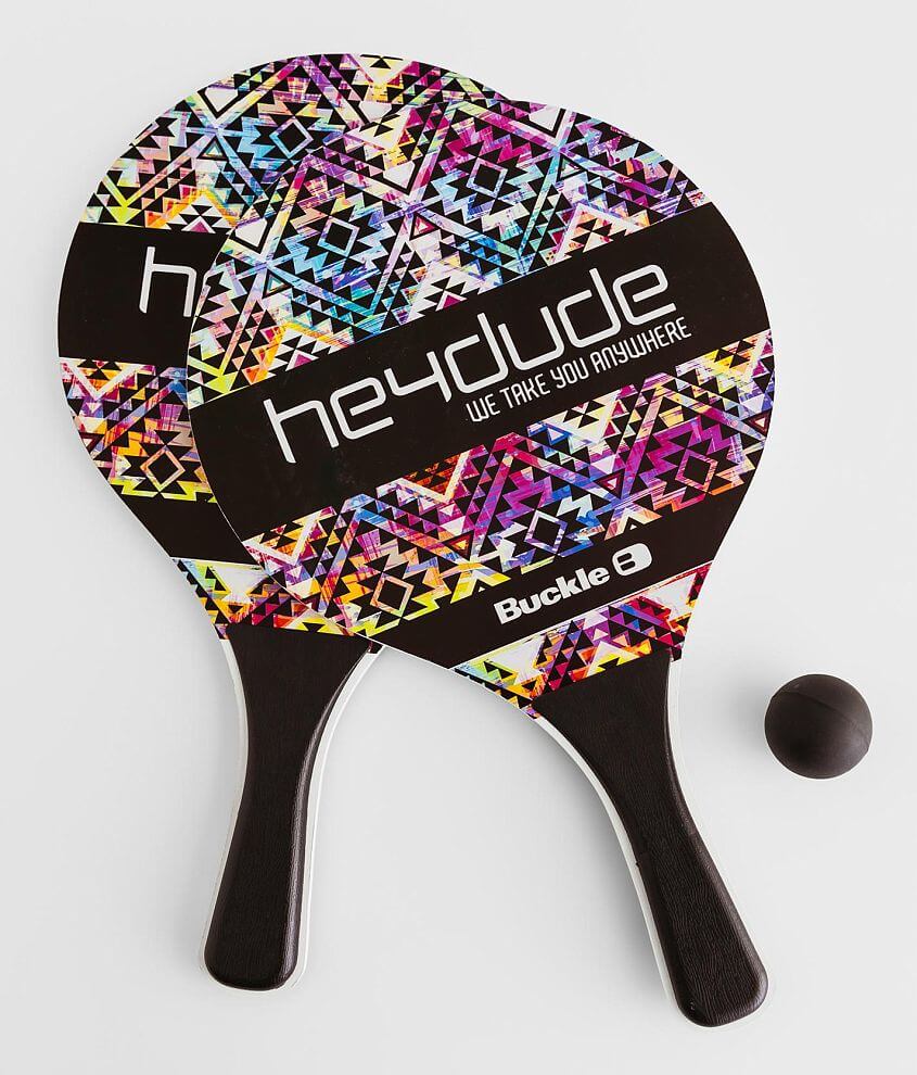 Hey Dude Spring Brand Event Paddle Ball Set front view
