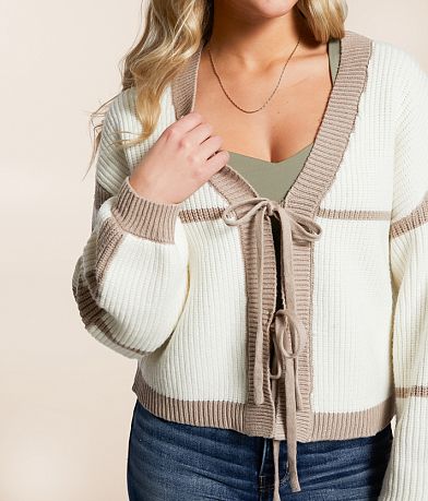 Willow &amp; Root Front Tie Cropped Cardigan Sweater MISC_DETAIL_1