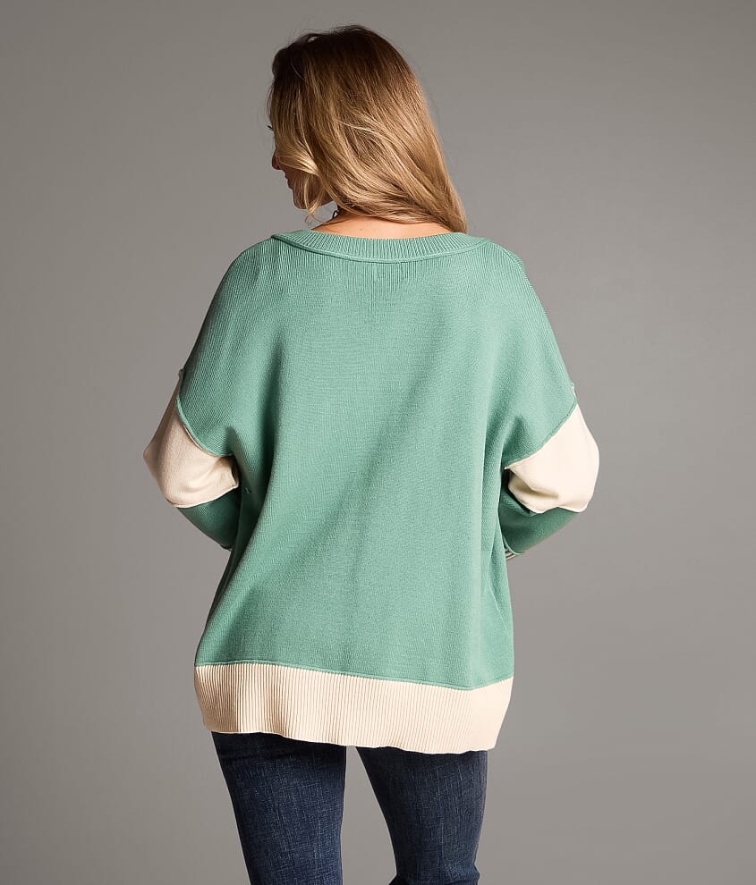 Split Neck Sweater
