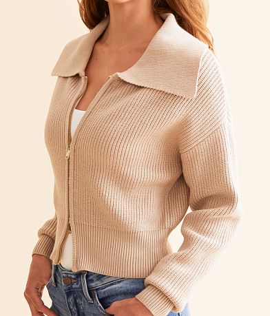Daytrip Zip Up Cardigan Sweater misc detail 1 view