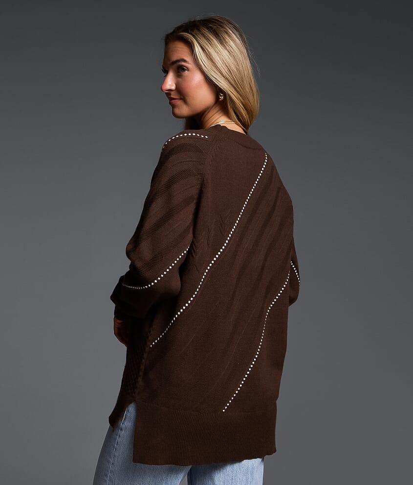 Refined Edit - Contrast Stitch Sweater - thumbnail 3