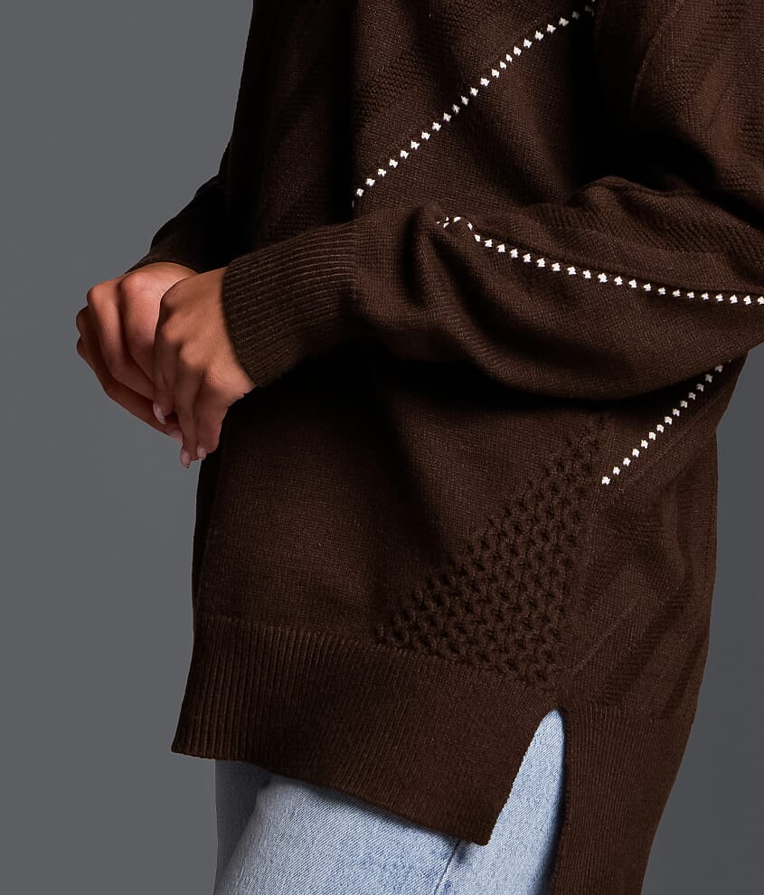 Refined Edit - Contrast Stitch Sweater - thumbnail 4