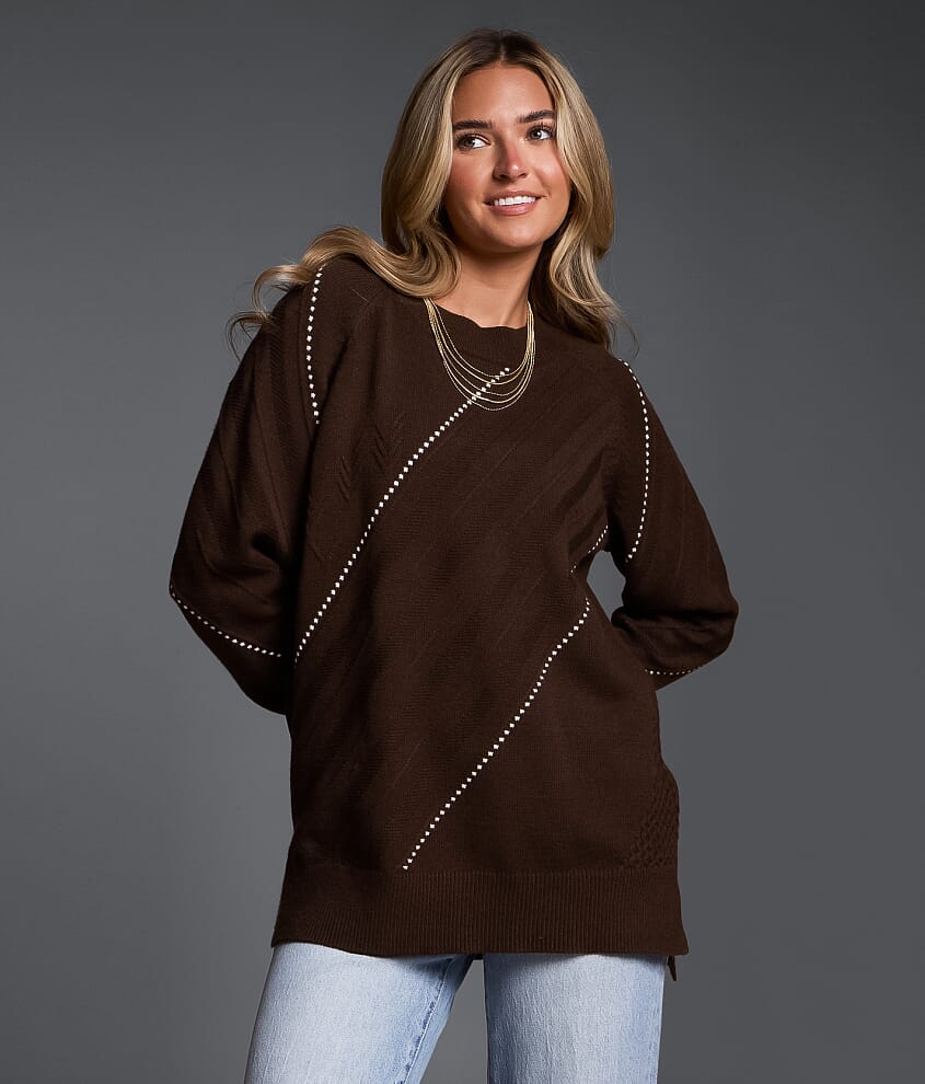 Refined Edit - Contrast Stitch Sweater