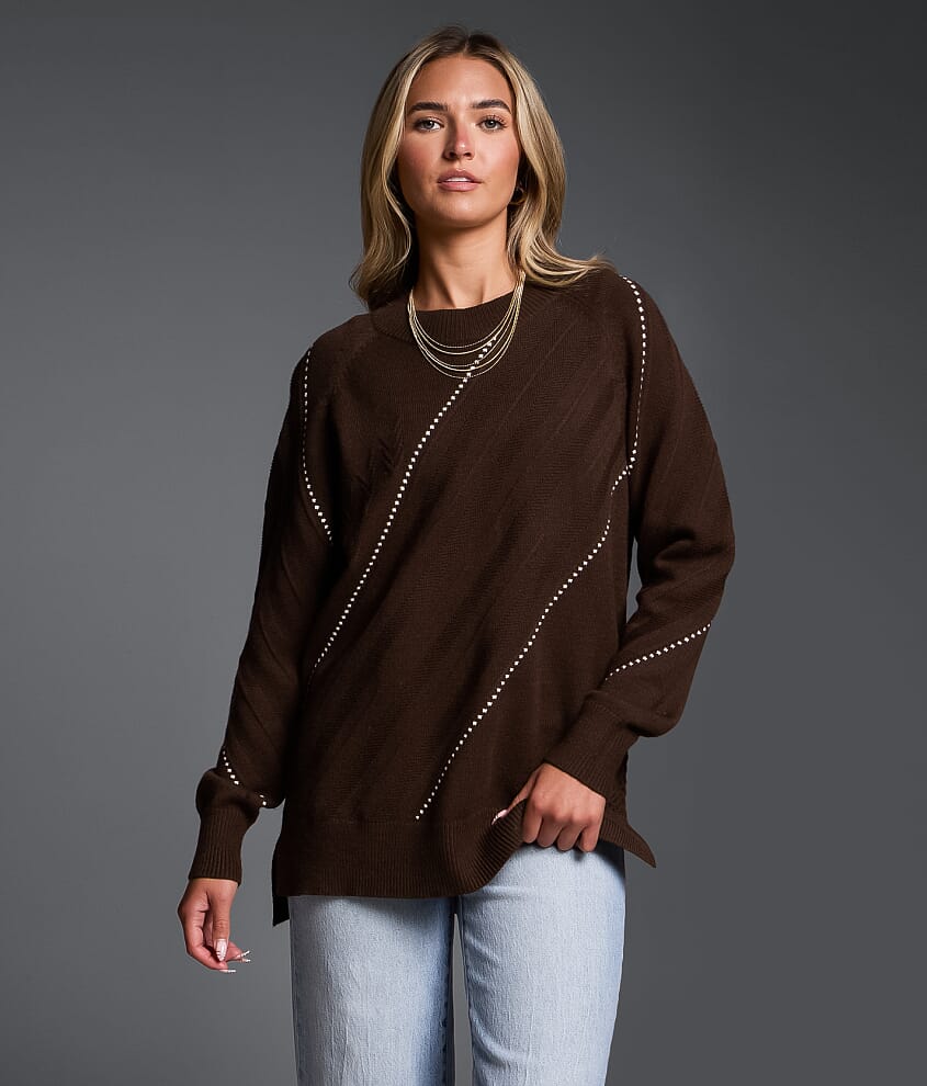 Refined Edit - Contrast Stitch Sweater - thumbnail 2