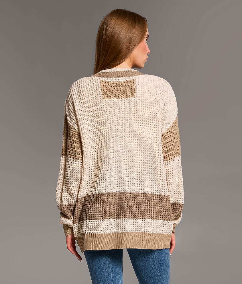 Striped Cardigan Sweater