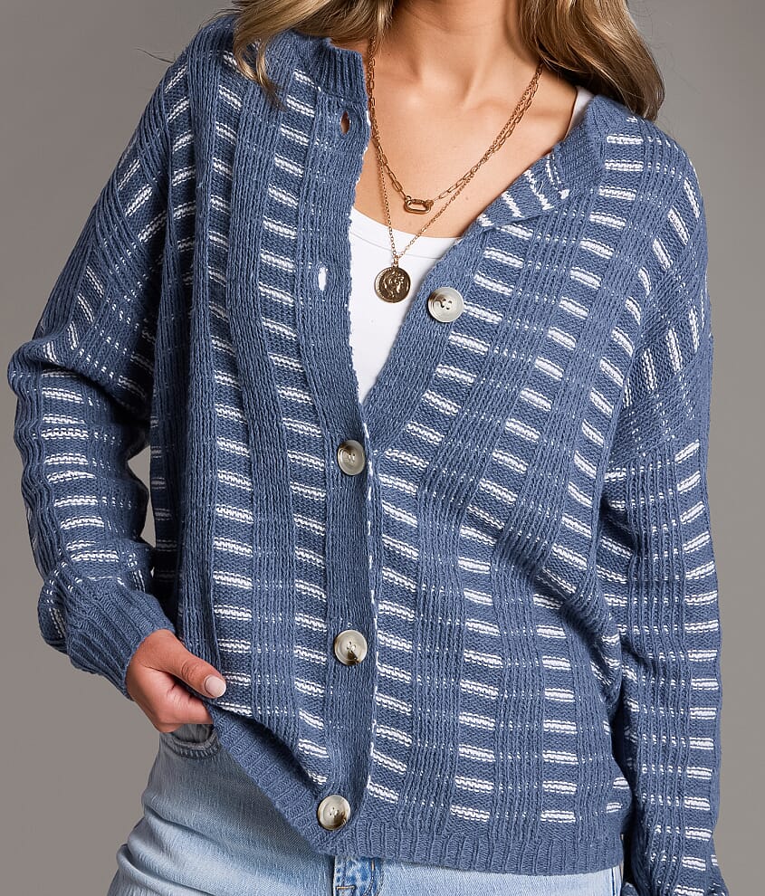 Striped Cardigan Sweater