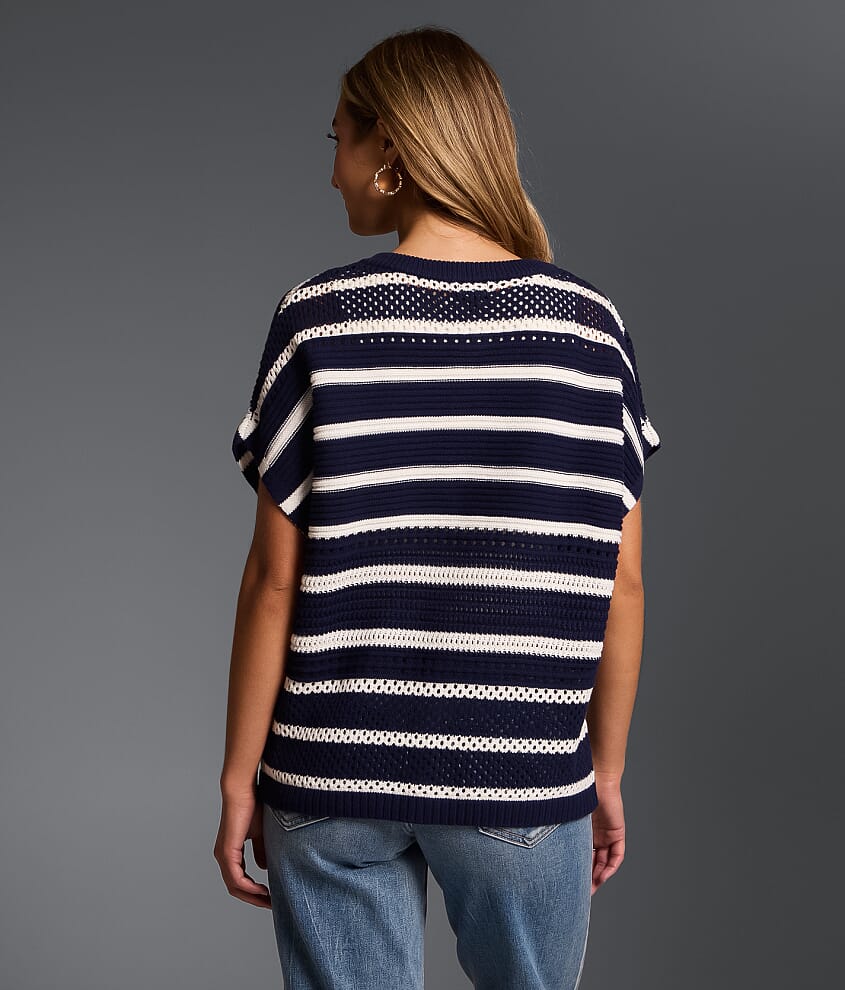 Refined Edit- Striped Cardigan Sweater