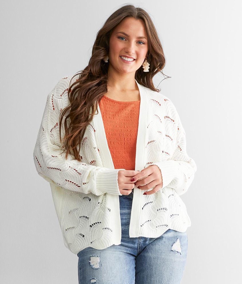 Daytrip Pointelle Cardigan Sweater