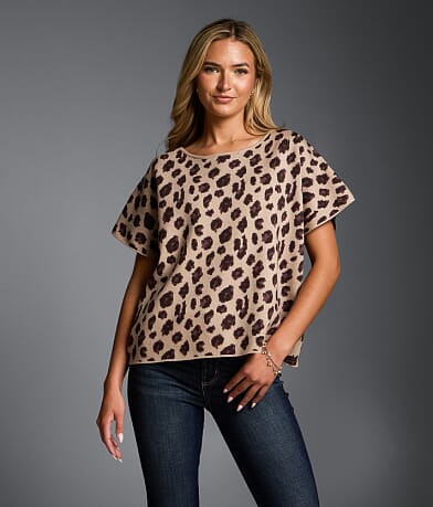 Refined Edit - Cheetah Oversized Sweater thumbnail 2
