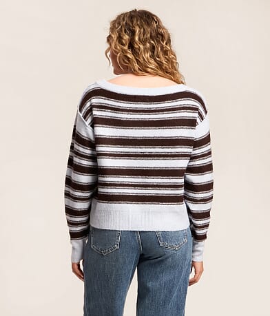 Striped Boatneck Sweater thumbnail 3