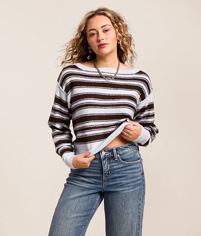 Striped Boatneck Sweater