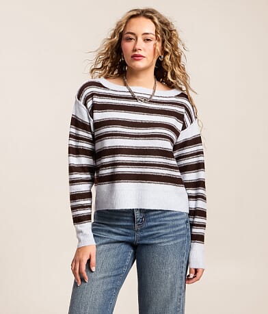 Striped Boatneck Sweater thumbnail 2