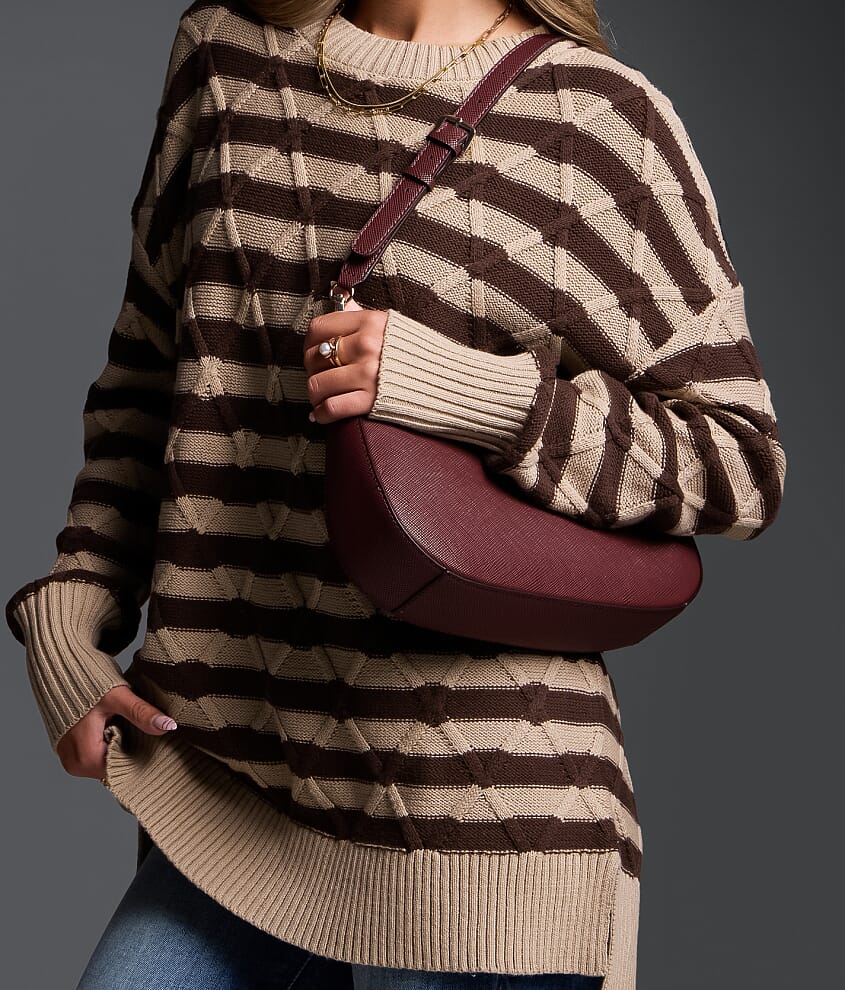 Refined Edit - Striped Cable Knit Sweater - thumbnail 4