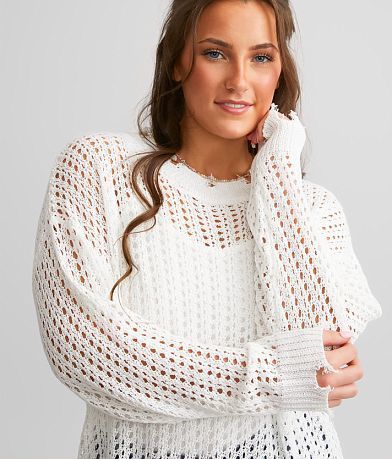Daytrip Open Stitch Slouchy Sweater misc detail 1 view