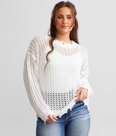 Daytrip Open Stitch Slouchy Sweater full right side view
